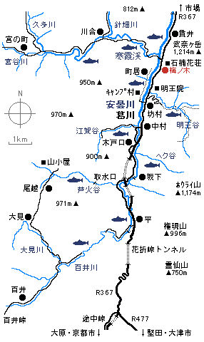 field map of katsuragawa